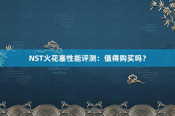 NST火花塞性能评测：值得购买吗？